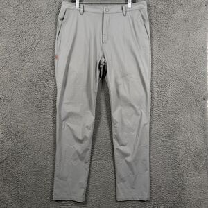 Rhone Pants Mens 36x32 Gray Commuter Classic Fit Stretch Athleisure Casual